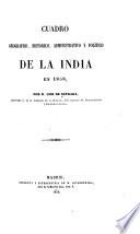 Cuadro geográfico, histórico, administrativo y político de la India en 1858