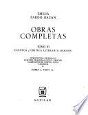 Cuentos, crítica literaria (selección). Introducción, bibliografía, selección de material crítico, prólogo, clasificación de cuentos, notas y apéndices de Harry L. Kirby, Jr. 1. ed