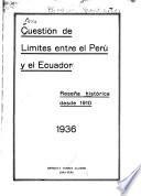 Cuestión de límites entre el Perú y el Ecuador