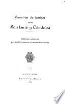 Cuestión de límites entre San Luis y Córdoba