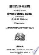 Cuestionario general de las cuarenta y dos tablas del método de lectura musical y canto elemental