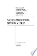 Culturas tradicionales, territorio y región