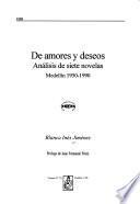 De amores y deseos: análisis de siete novelas : Medellín 1950-1990