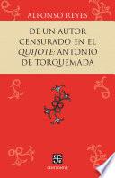 De un autor censurado en el Quijote: Antonio de Torquemada