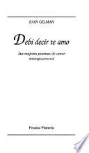 Debí decir te amo