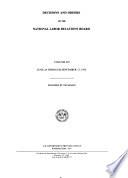 Decisions and Orders of the National Labor Relations Board