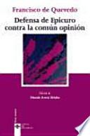 Defensa de Epicuro contra la común opinión