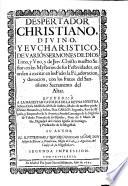 Despertador Christiano Divino y eucharistico...