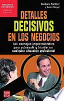 Detalles decisivos en los negocios