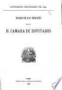 Diario de los debates de la Cámara de Diputados