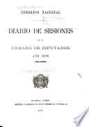 Diario de sesiones de la Cámara de diputados