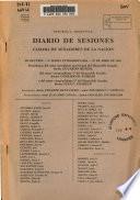 Diario de sesiones de la Cámara de diputados