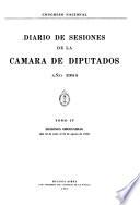 Diario de sesiones de la Cámara de Diputados