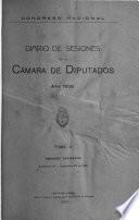 Diario de sesiones de la Cámara de Diputados
