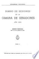Diario de sesiones de la Cámara de Senadores
