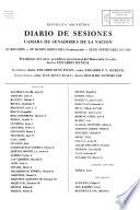 Diario de sesiones de la Cámara de Senadores