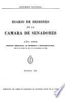 Diario de sesiones de la Cámara de Senadores