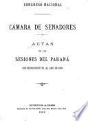 Diario de sesiones de la Cámara de Senadores