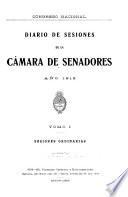 Diario de sesiones de la Cámara de Senadores
