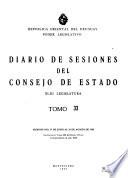 Diario de sesiones del Consejo de Estado de la República Oriental del Uruguay