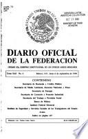 Diario oficial de la federación