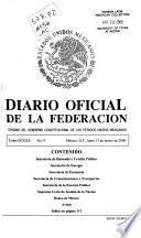 Diario oficial de la federación