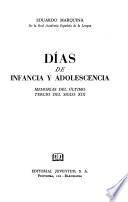 Días de infancia y adolescencia