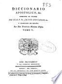 Diccionario apostolico ...