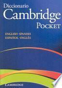 Diccionario Bilingue Cambridge Spanish-English Paperback Pocket Edition