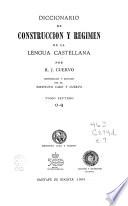 Diccionario de construcción y régimen de la lengua castellana