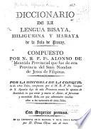 Diccionario de la lengua Bisaya Hiligueina y Haraya de la Isla de Panay