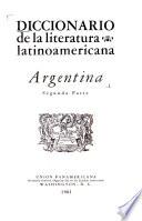 Diccionario de la literatura latino-americana