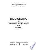 Diccionario de términos anticuados y en desuso