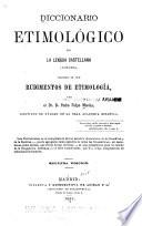 Diccionario etimológico de la lengue castellana