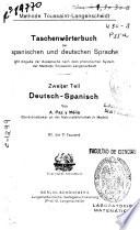 Diccionario manual de las lenguas españolas y alemana