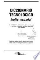 Diccionario tecnológico inglés-español