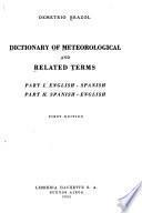 Dictionary of Meteorological and Related Terms