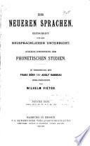 Die Neueren Sprachen
