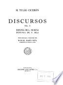Discursos: Defensa de L. Murena. Defensa de P. Sila. Texto rev. y traducido por Manuel Marín Peña