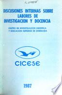 Discusiones internas sobre labores de investigación y docencia