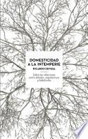 Libro Domesticidad a la Intemperie
