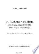 Du paysage à l'Idiome
