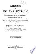 Ejercicios de ana̲lisis literario y coleccio̲n de piezas selectas en prosa y composiciones poe̲ticas castellanas