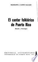 El cantar folklórico de Puerto Rico