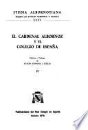 El Cardenal Albornoz y el Colegio de España