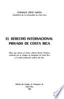 El derecho internacional privado de Costa Rica