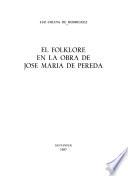 El folklore en la obra de José María de Pereda