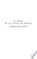 El Habla de la ciudad de Bogotá
