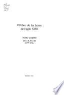El Libro de la Leyes del Siglo XVIII