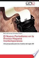 Libro El Nuevo Periodismo en la Prensa Hispana Contemporáne